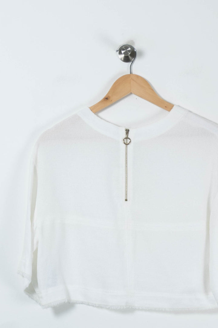 Blouse Blanche - Taille L/40 de la marque Claudie Pierlot | PARAD61913 - Vendu par Paradigme - Image 4