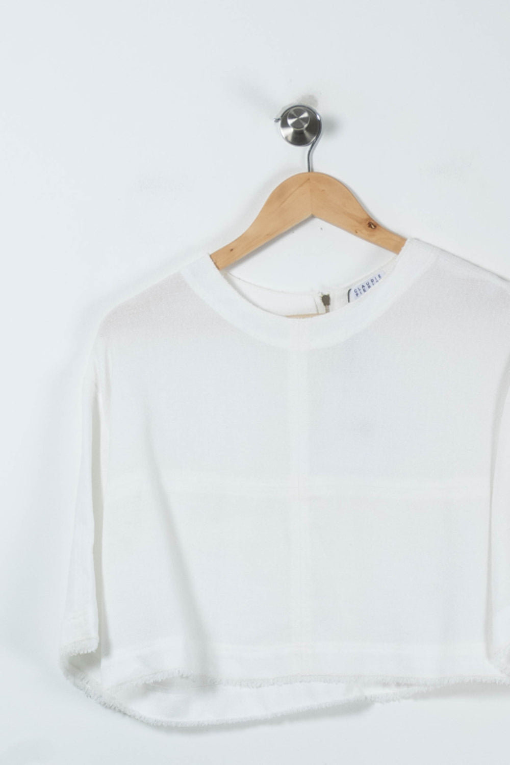 Blouse Blanche - Taille L/40 de la marque Claudie Pierlot | PARAD61913 - Vendu par Paradigme - Image 2