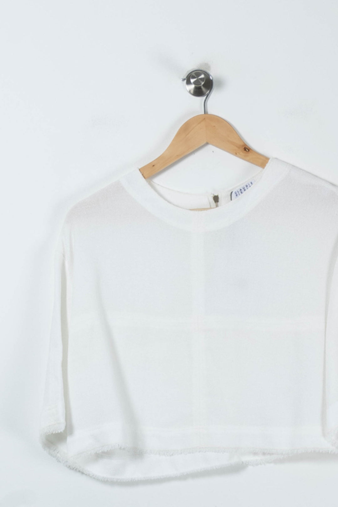 Blouse Blanche - Taille L/40 de la marque Claudie Pierlot | PARAD61913 - Vendu par Paradigme - Image 2