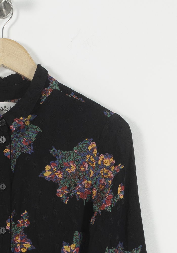 Combinaison Noire à Fleurs - Taille XS/34 de la marque ba&sh | PARAD61928 - Vendu par Paradigme - Image 3