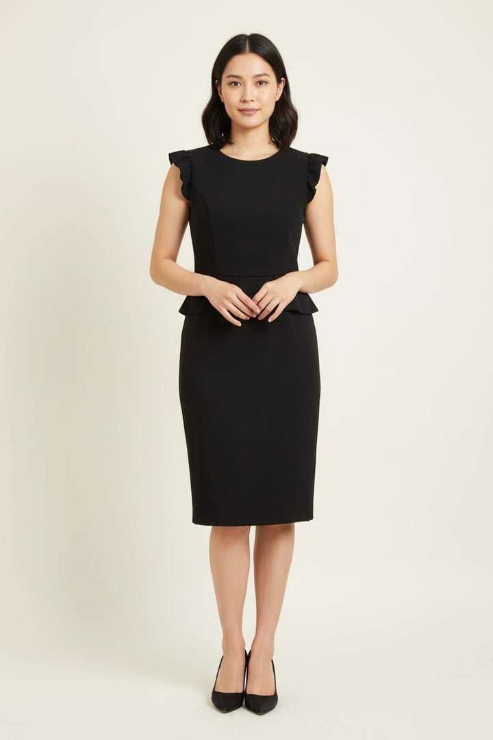 Robe Midi Noire - Taille L/40 de la marque Sandro | PARAD61935 - Vendu par Paradigme - Image 1