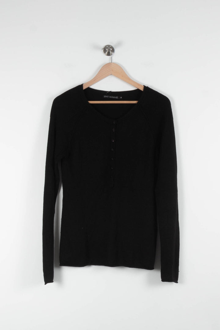 Henley Noir - Taille M/38 de la marque Bérénice | PARAD61937 - Vendu par Paradigme - Image 2