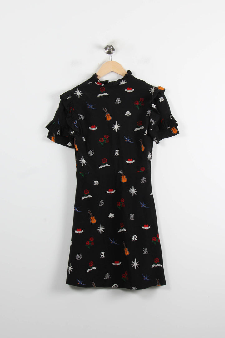 Robe Courte Noire - Taille M/38 de la marque Sandro | PARAD61940 - Vendu par Paradigme - Image 4