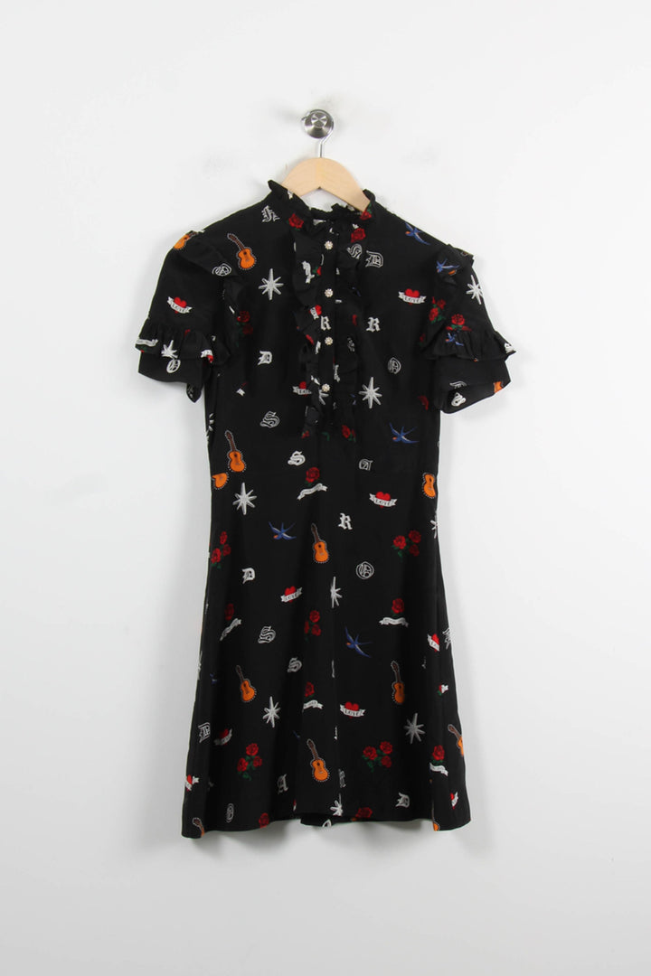 Robe Courte Noire - Taille M/38 de la marque Sandro | PARAD61940 - Vendu par Paradigme - Image 2