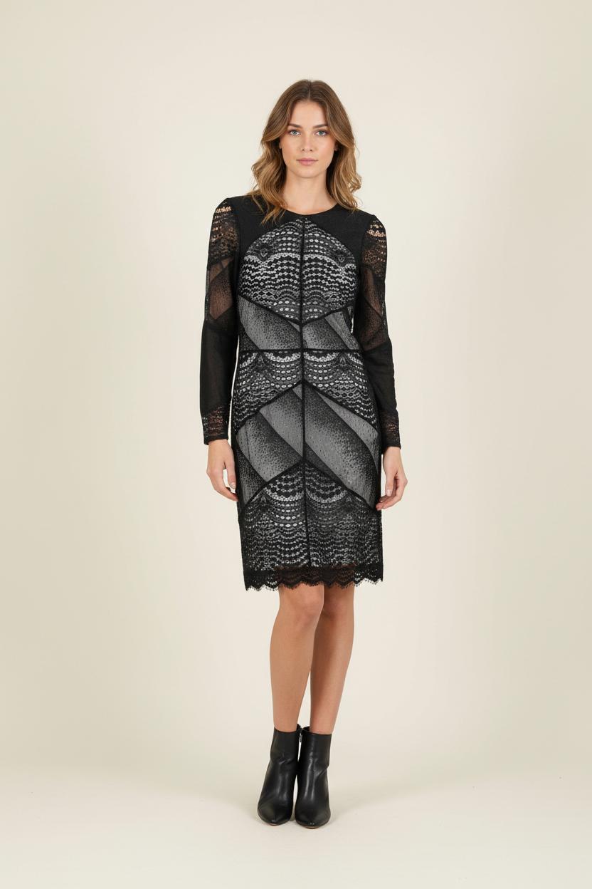 Robe Midi Noire - Taille M/38 de la marque Sandro | PARAD61944 - Vendu par Paradigme - Image 1