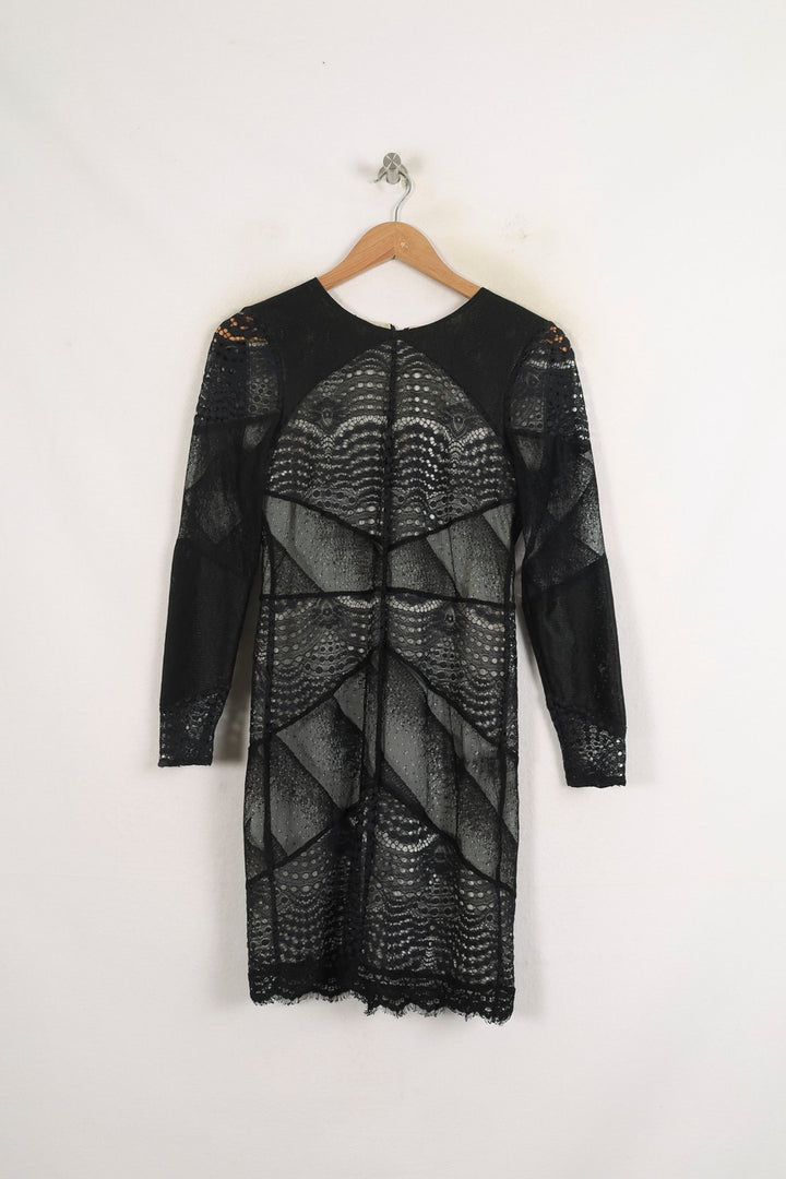 Robe Midi Noire - Taille M/38 de la marque Sandro | PARAD61944 - Vendu par Paradigme - Image 2