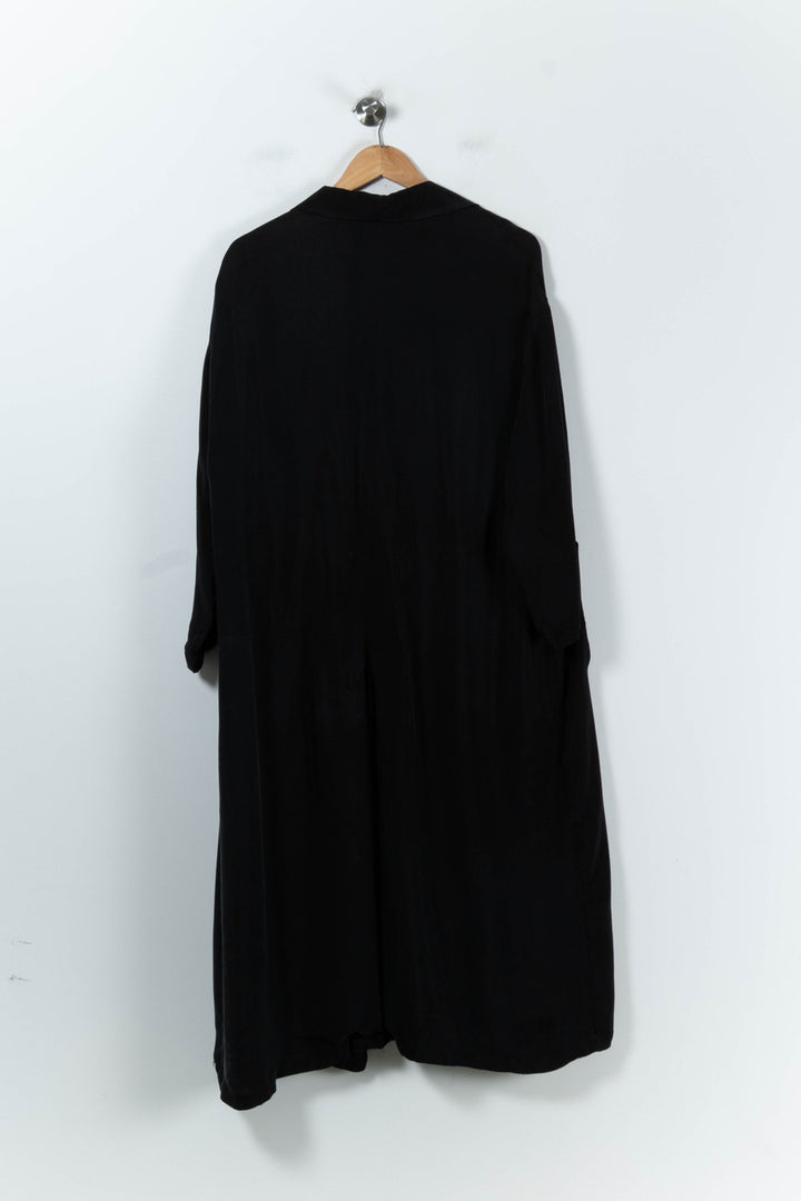 Trench Noir - Taille L/40 de la marque American Vintage | PARAD61953 - Vendu par Paradigme - Image 4