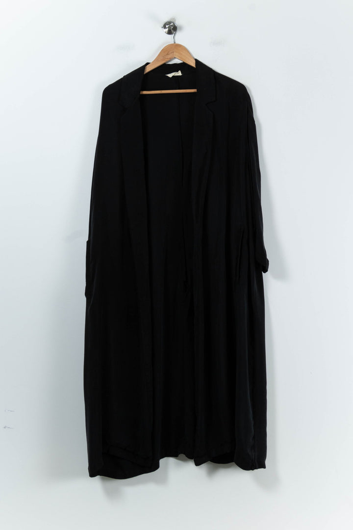 Trench Noir - Taille L/40 de la marque American Vintage | PARAD61953 - Vendu par Paradigme - Image 2