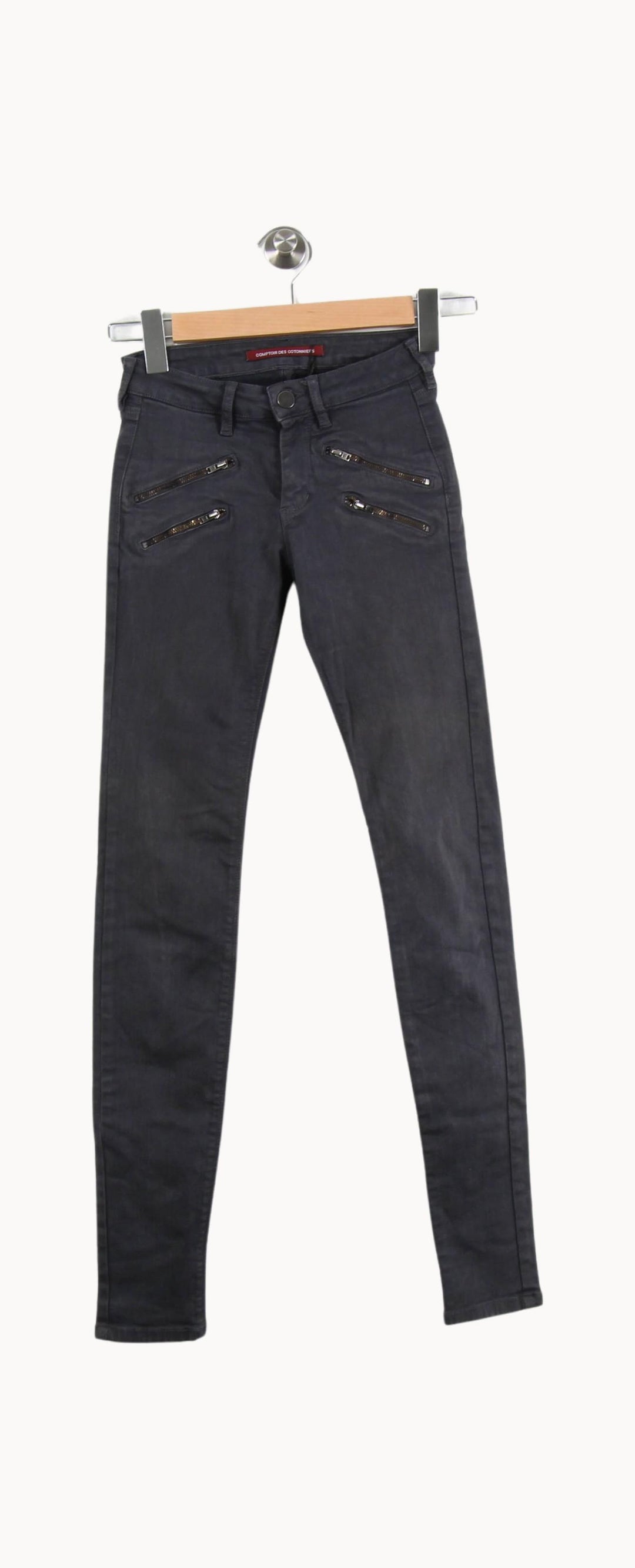 Jean Skinny Gris - Taille XS/34 de la marque Comptoir des Cotonniers | PARAD61957 - Vendu par Paradigme - Image 2