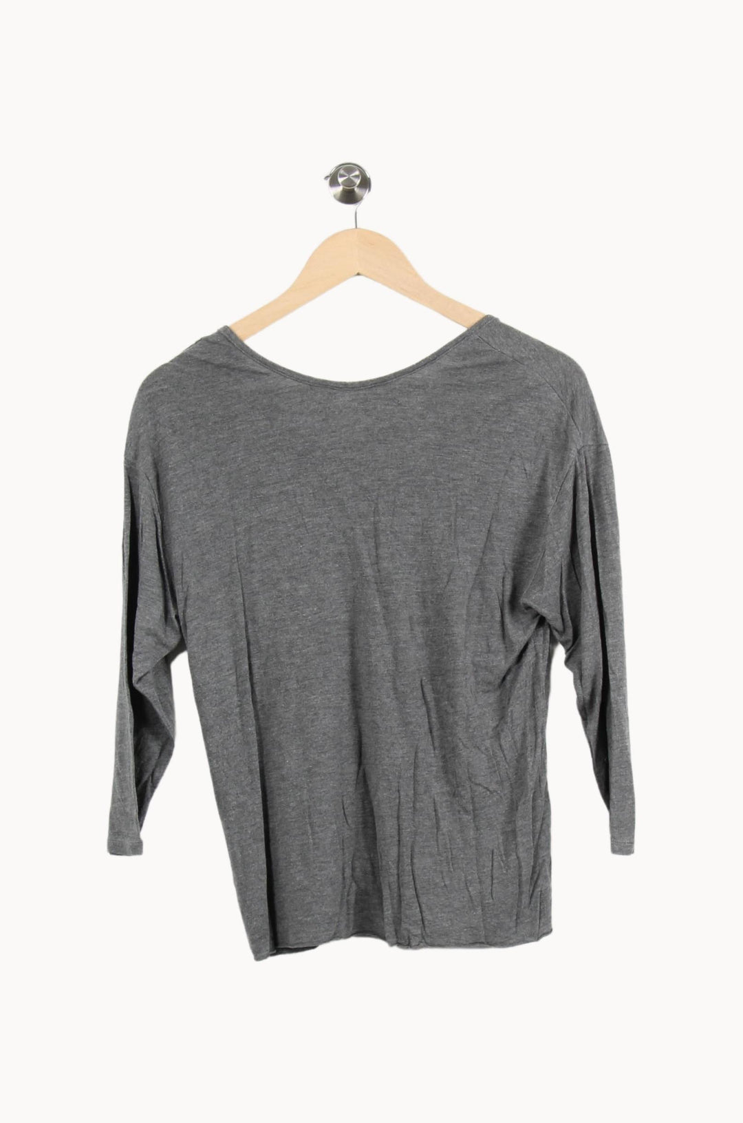 Tee-shirt Gris - Taille S/36 de la marque American Vintage | PARAD61959 - Vendu par Paradigme - Image 4