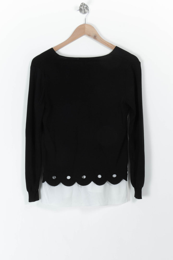 Pull Noir et Blanc - Taille S/36 de la marque Claudie Pierlot | PARAD61963 - Vendu par Paradigme - Image 4