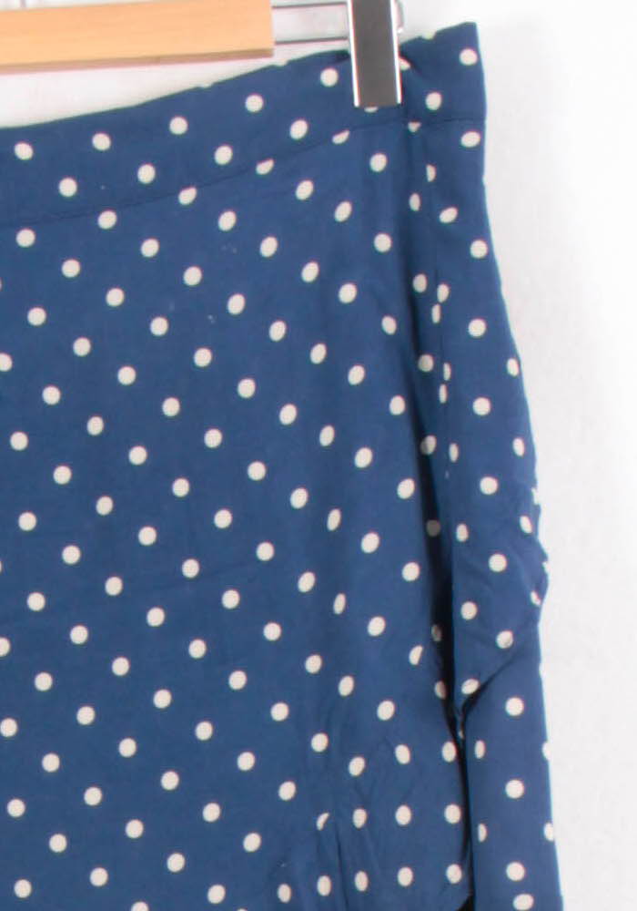 Jupe Portefeuille Bleue à Pois Blancs - Taille XL/42 de la marque SAAJ | PARAD61968 - Vendu par Paradigme - Image 3