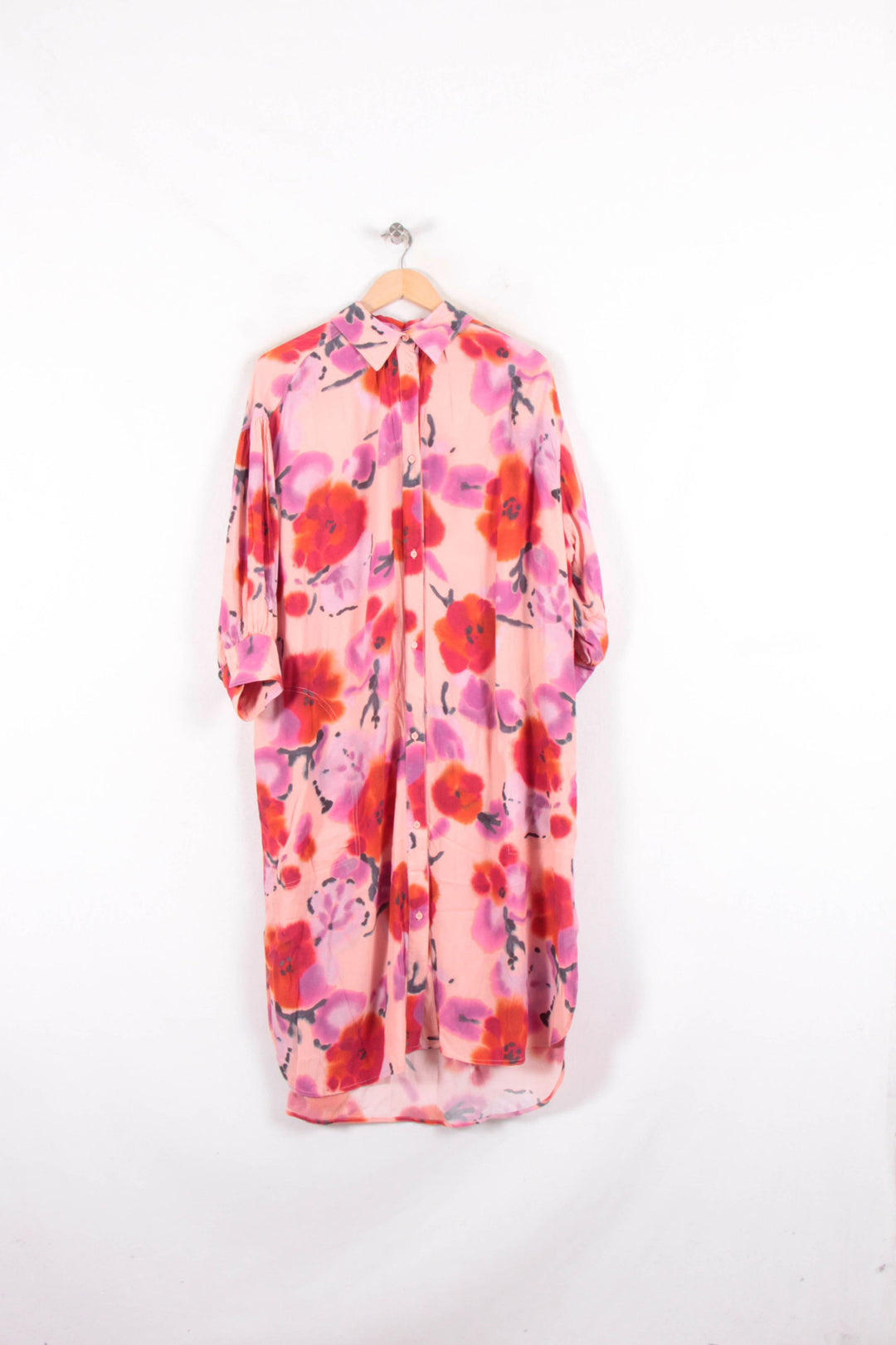 Robe Chemise Rose et Rouge - Taille M/38 de la marque Essentiel Antwerp | PARAD61971 - Vendu par Paradigme - Image 2