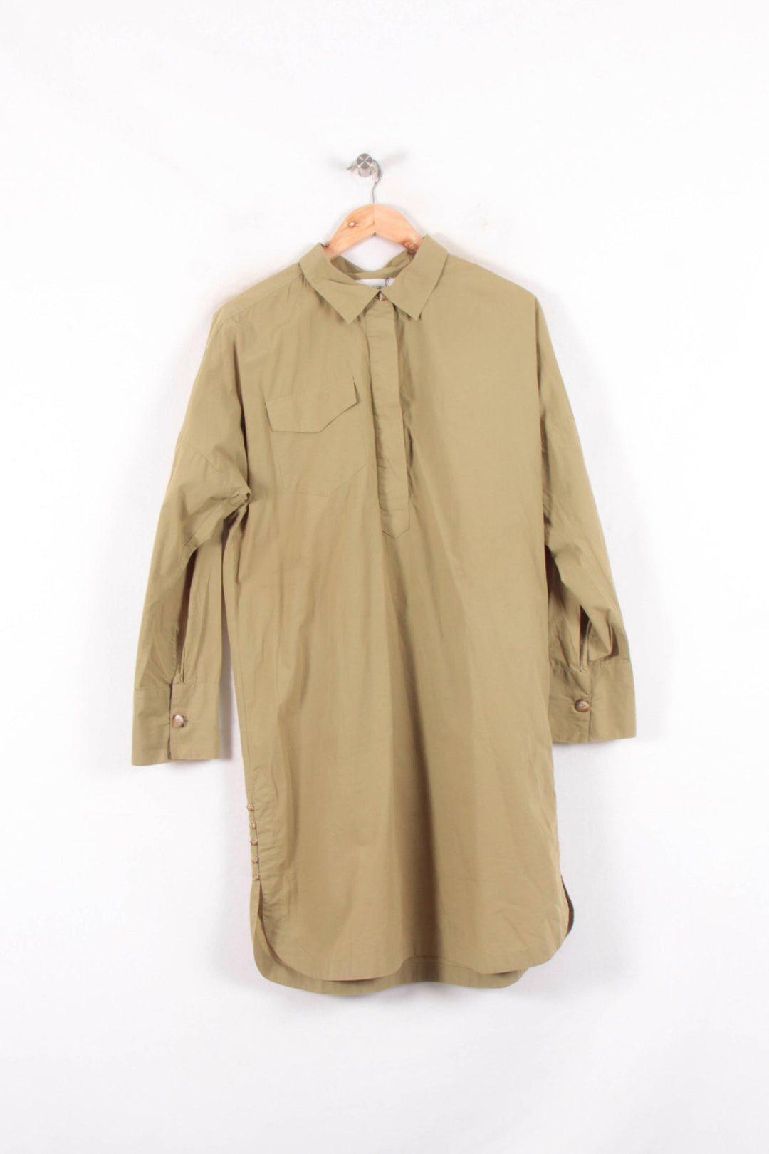 Robe Chemise Beige - Taille M/38 de la marque ba&sh | PARAD61973 - Vendu par Paradigme - Image 2