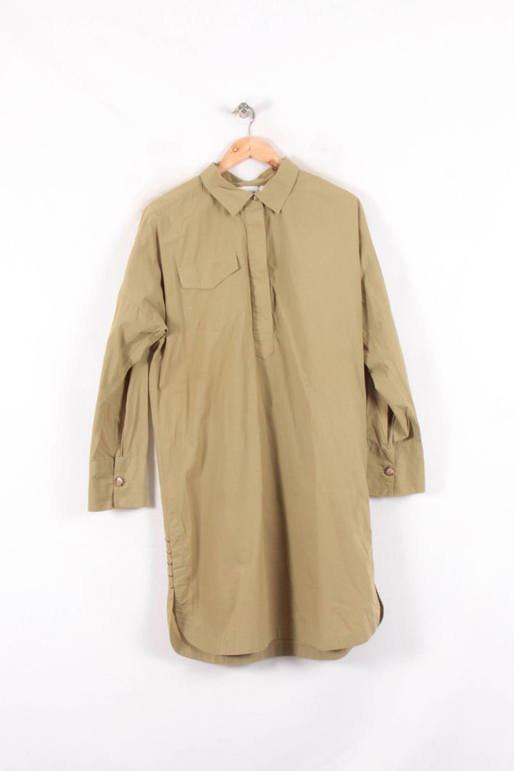 Robe Chemise Beige - Taille M/38 de la marque ba&sh | PARAD61973 - Vendu par Paradigme - Image 2