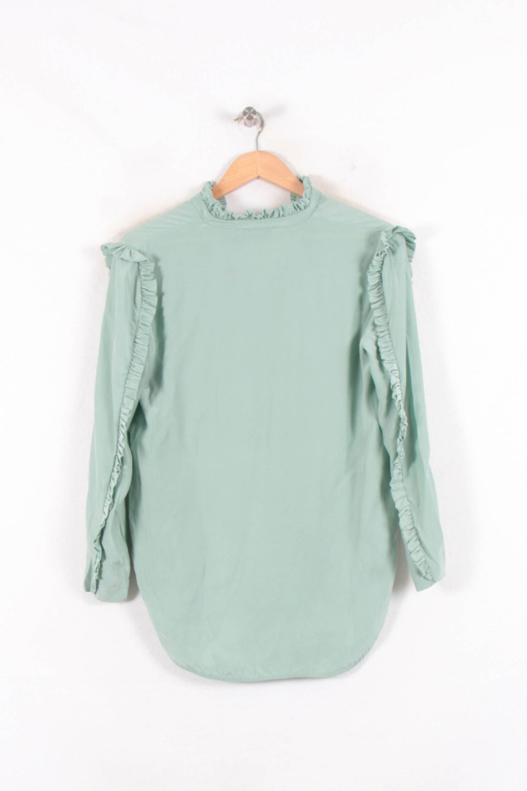 Blouse Verte - Taille S/36 de la marque Sandro | PARAD61983 - Vendu par Paradigme - Image 4