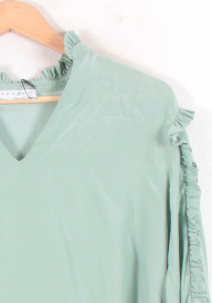 Blouse Verte - Taille S/36 de la marque Sandro | PARAD61983 - Vendu par Paradigme - Image 3