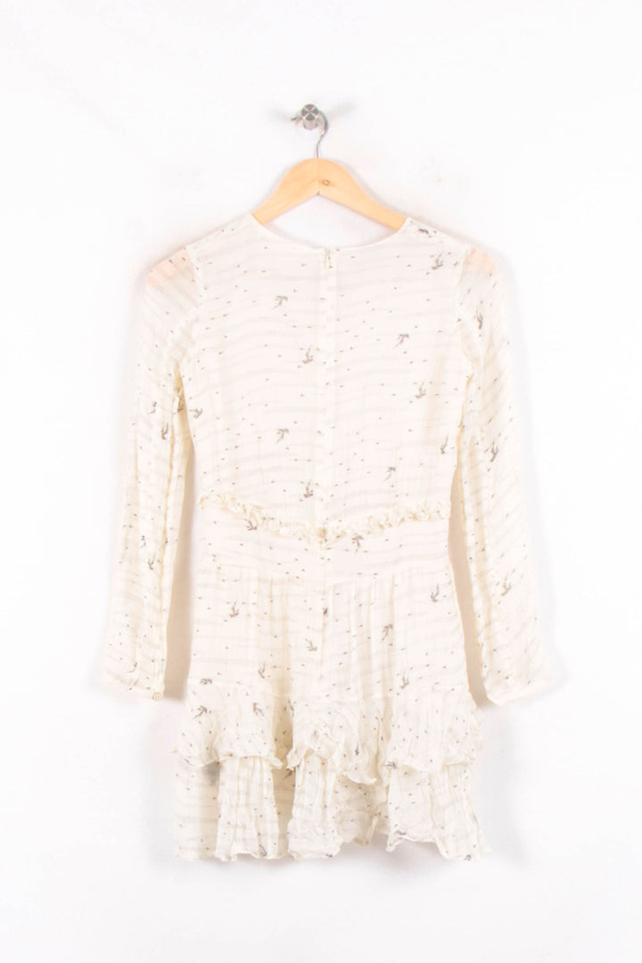 Robe Courte Écrue - Taille XS/34 de la marque Sessùn | PARAD61985 - Vendu par Paradigme - Image 4