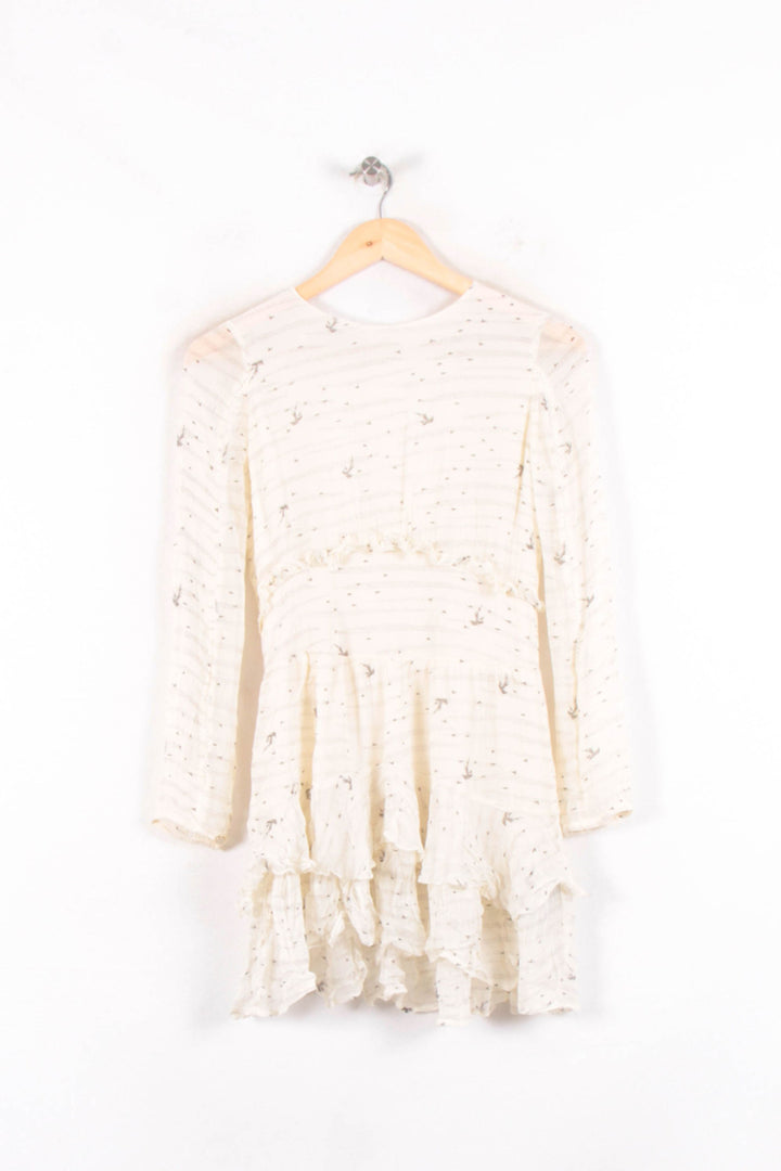 Robe Courte Écrue - Taille XS/34 de la marque Sessùn | PARAD61985 - Vendu par Paradigme - Image 2