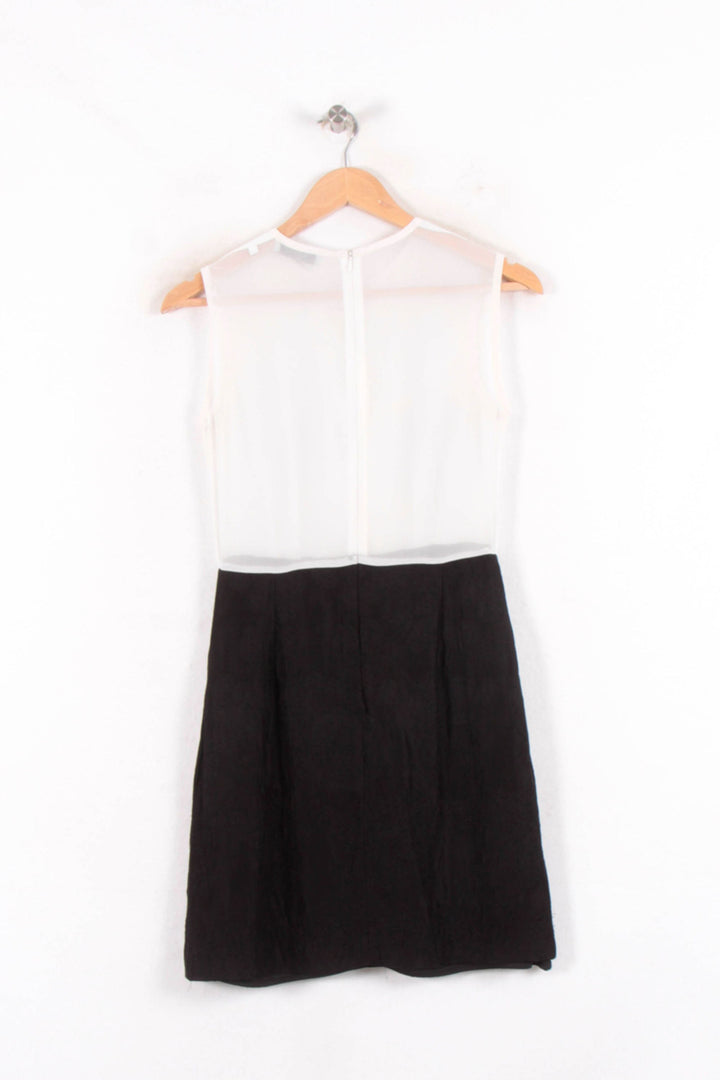 Robe Courte Blanche et Noire - Taille S/36 de la marque Sandro | PARAD61986 - Vendu par Paradigme - Image 4