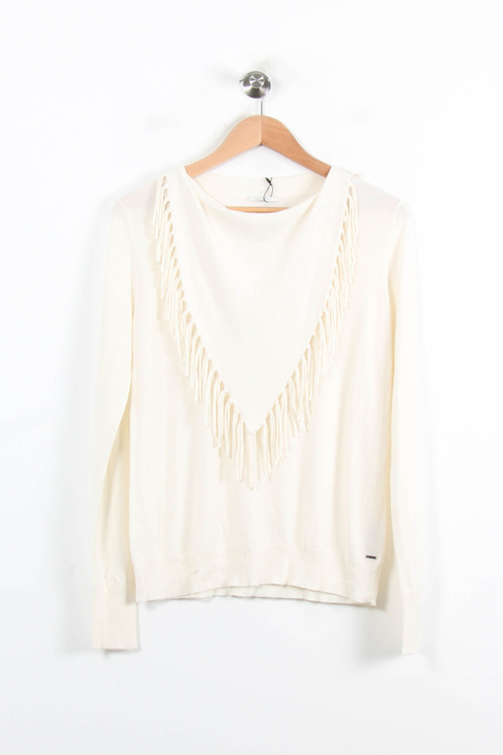 Pull Blanc - Taille S/36 de la marque IKKS | PARAD62002 - Vendu par Paradigme - Image 2