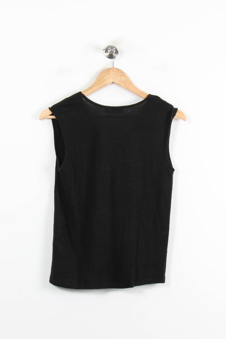 Débardeur Noir - Taille S/36 de la marque Sandro | PARAD62020 - Vendu par Paradigme - Image 4
