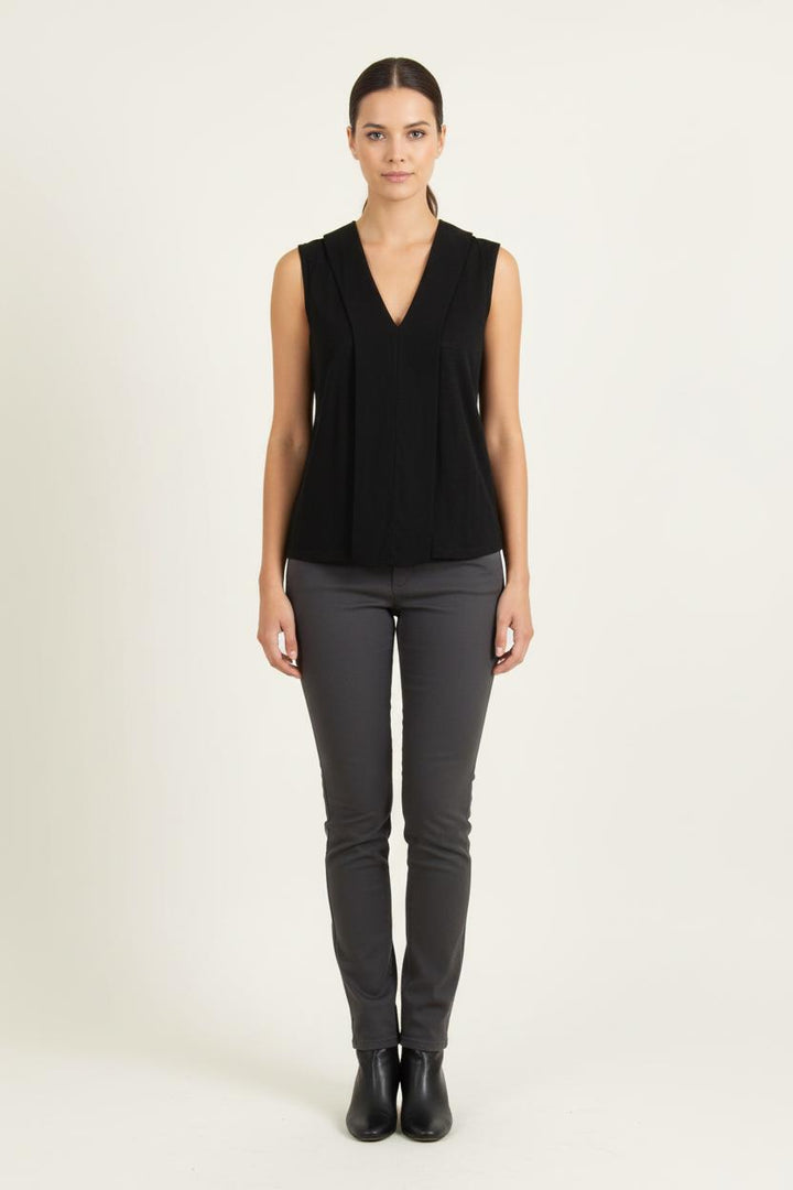 Débardeur Noir - Taille S/36 de la marque Sandro | PARAD62020 - Vendu par Paradigme - Image 1
