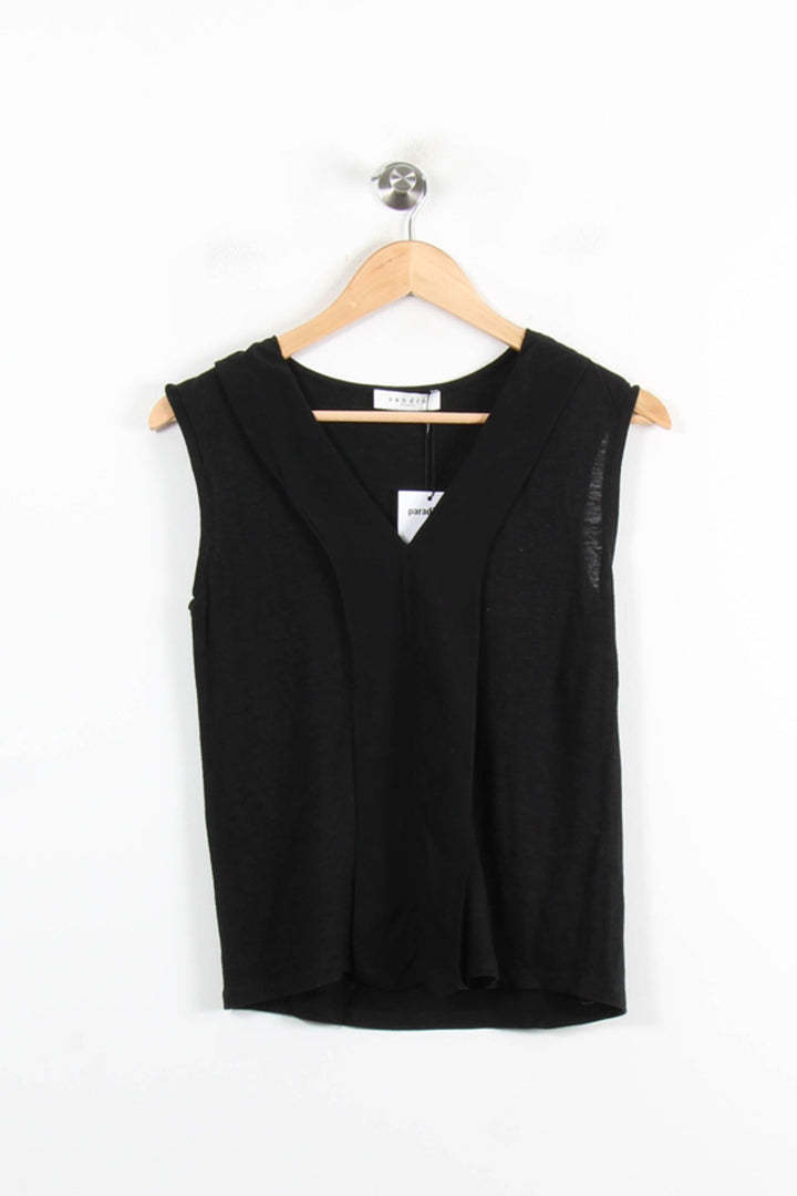 Débardeur Noir - Taille S/36 de la marque Sandro | PARAD62020 - Vendu par Paradigme - Image 2