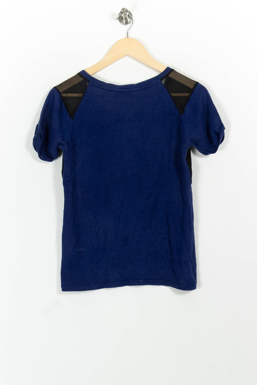 Tee-shirt Bleu et Noir - Taille S/36 de la marque Sandro | PARAD62021 - Vendu par Paradigme - Image 4