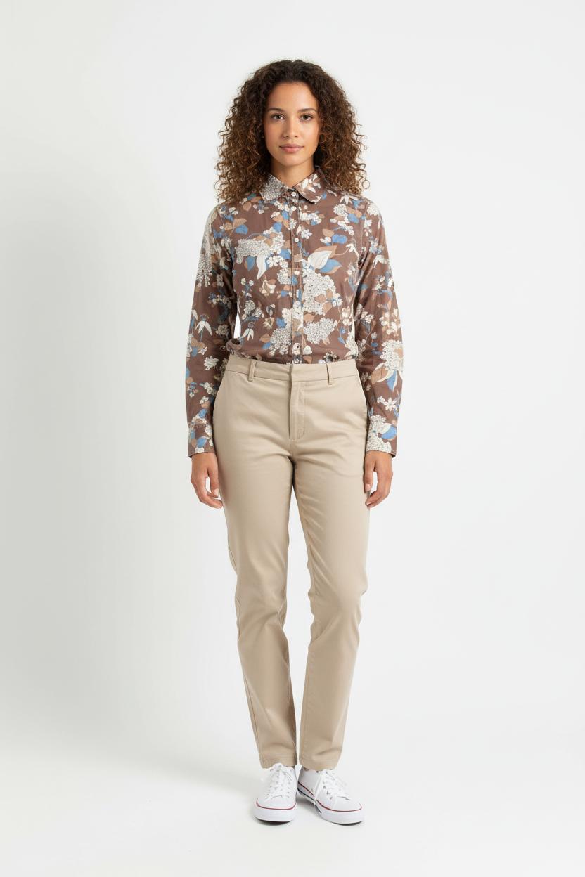 Chemise Fleurie Marron et Bleu - Taille S/36 de la marque Paul & Joe | PARAD62025 - Vendu par Paradigme - Image 1