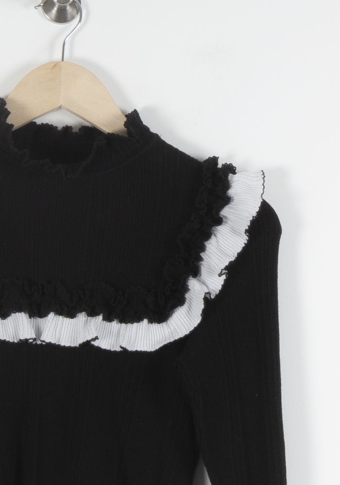 Pull Noir et Blanc - Taille S/36 de la marque Sandro | PARAD62031 - Vendu par Paradigme - Image 3