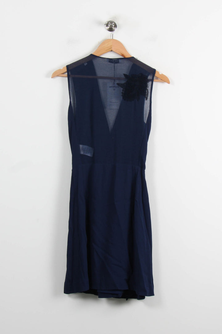 Robe Sans Manches Bleue - Taille S/36 de la marque Sandro | PARAD62036 - Vendu par Paradigme - Image 4