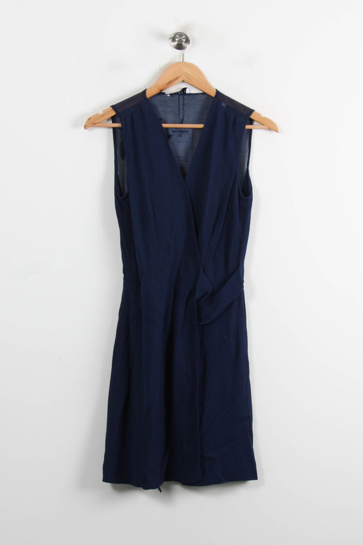 Robe Sans Manches Bleue - Taille S/36 de la marque Sandro | PARAD62036 - Vendu par Paradigme - Image 2