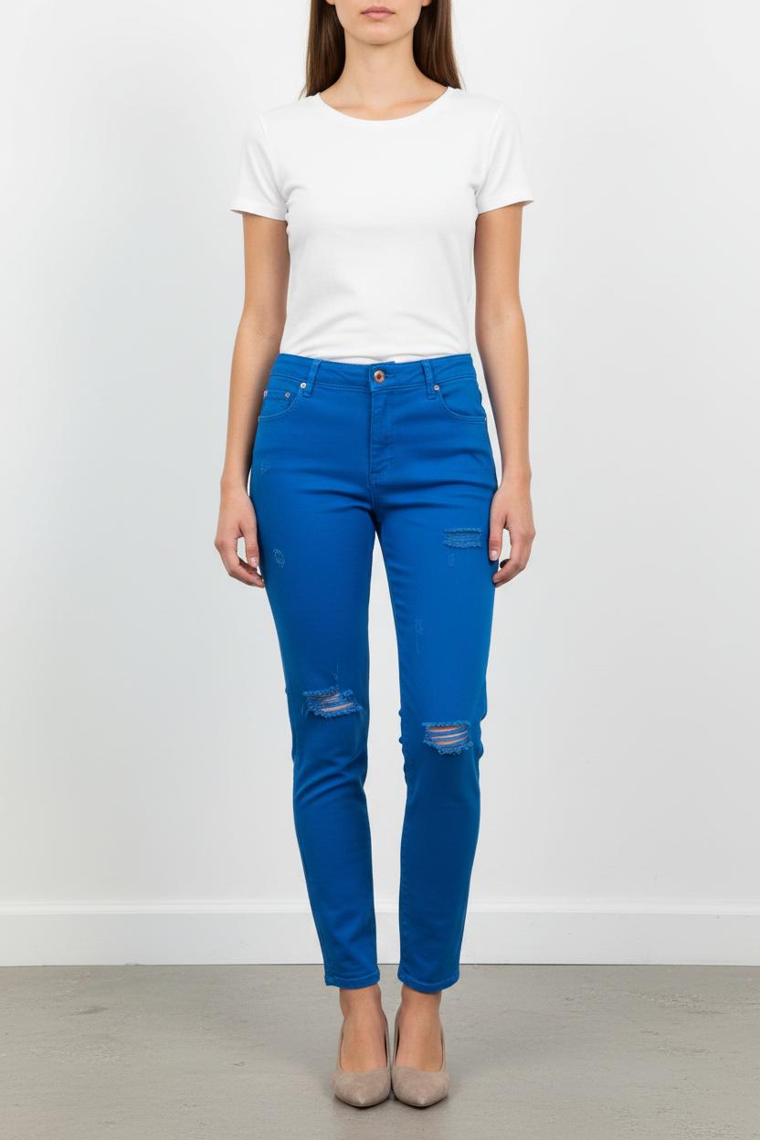 Jean Droit Bleu - Taille XS/34 de la marque Sandro | PARAD62040 - Vendu par Paradigme - Image 1