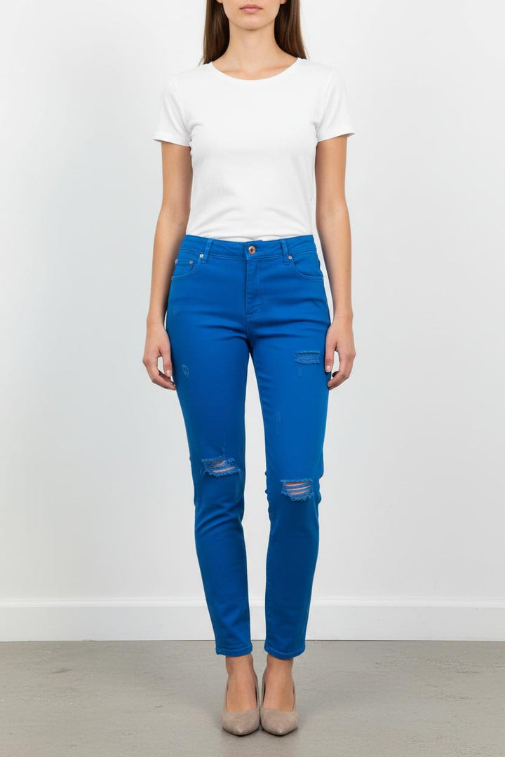 Jean Droit Bleu - Taille XS/34 de la marque Sandro | PARAD62040 - Vendu par Paradigme - Image 1
