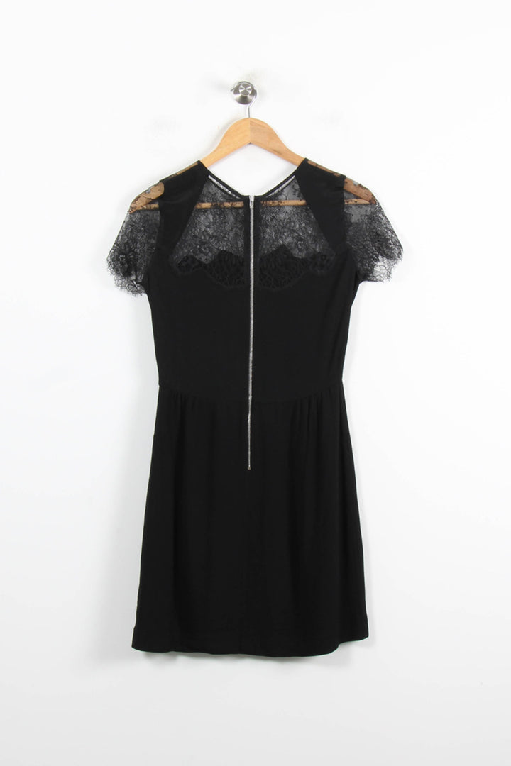 Robe en Dentelle Noire - Taille S/36 de la marque Sandro | PARAD62049 - Vendu par Paradigme - Image 4