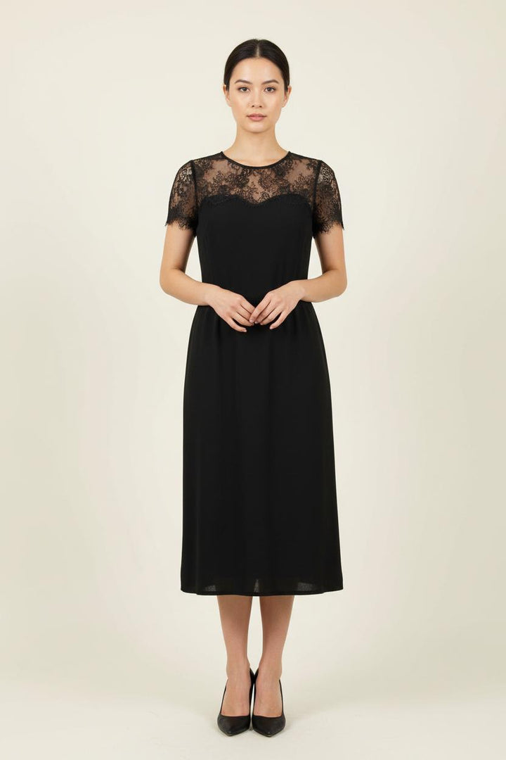 Robe en Dentelle Noire - Taille S/36 de la marque Sandro | PARAD62049 - Vendu par Paradigme - Image 1