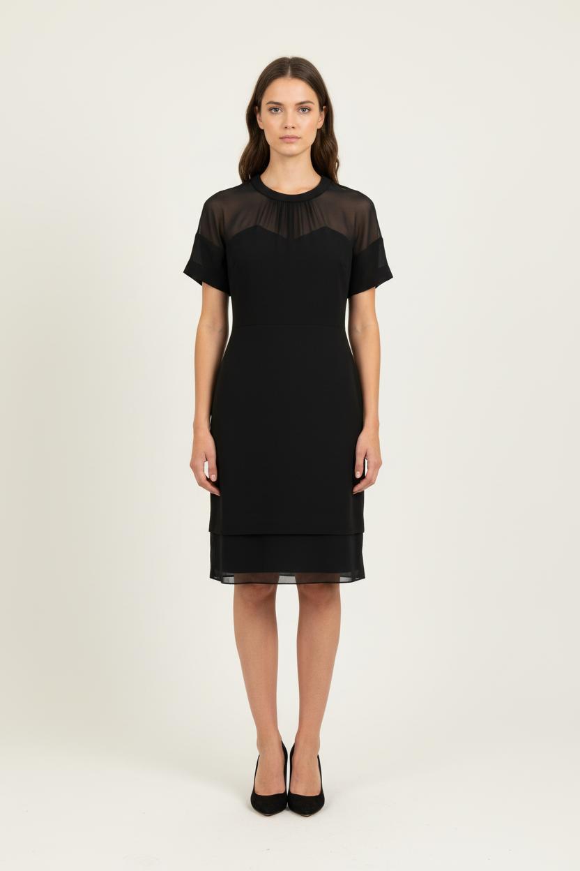 Robe Noire - Taille S/36 de la marque Sandro | PARAD62050 - Vendu par Paradigme - Image 1