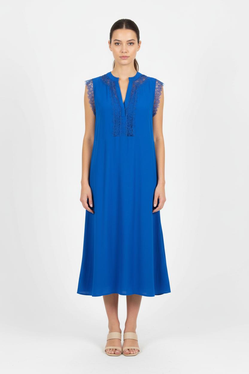 Robe Sans Manches Bleue - Taille S/36 de la marque Sandro | PARAD62058 - Vendu par Paradigme - Image 1