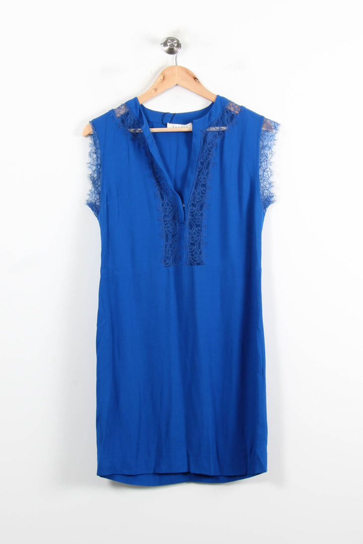 Robe Sans Manches Bleue - Taille S/36 de la marque Sandro | PARAD62058 - Vendu par Paradigme - Image 2