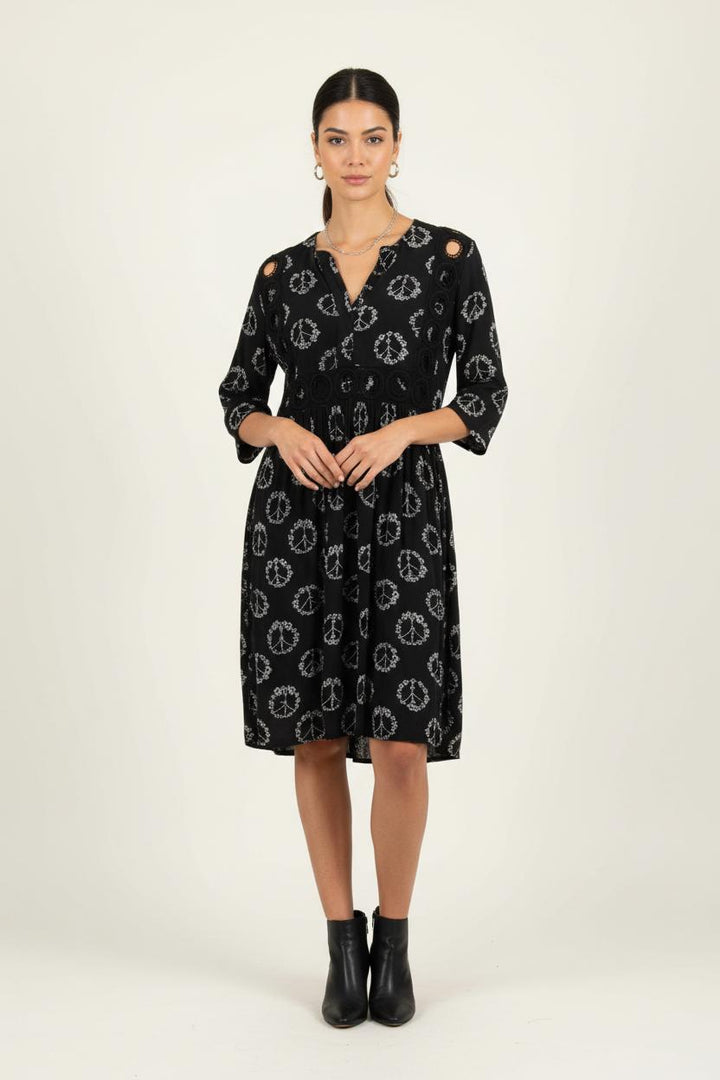 Robe Noire et Blanche - Taille S/36 de la marque Sandro | PARAD62061 - Vendu par Paradigme - Image 1
