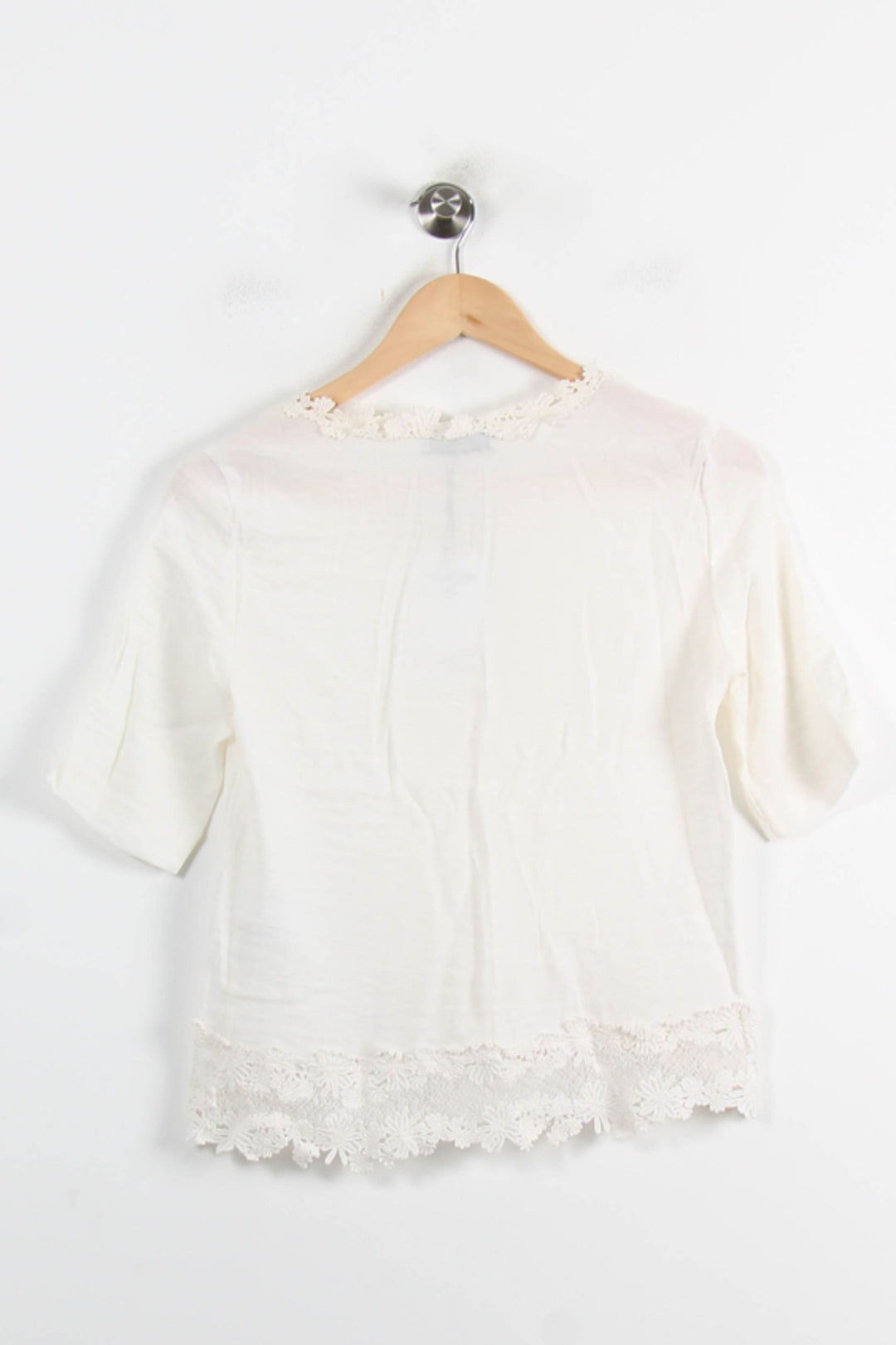 Blouse Blanche - Taille S/36 de la marque Sandro | PARAD62062 - Vendu par Paradigme - Image 4
