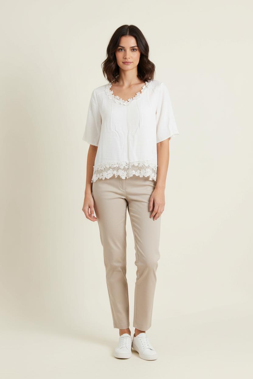 Blouse Blanche - Taille S/36 de la marque Sandro | PARAD62062 - Vendu par Paradigme - Image 1