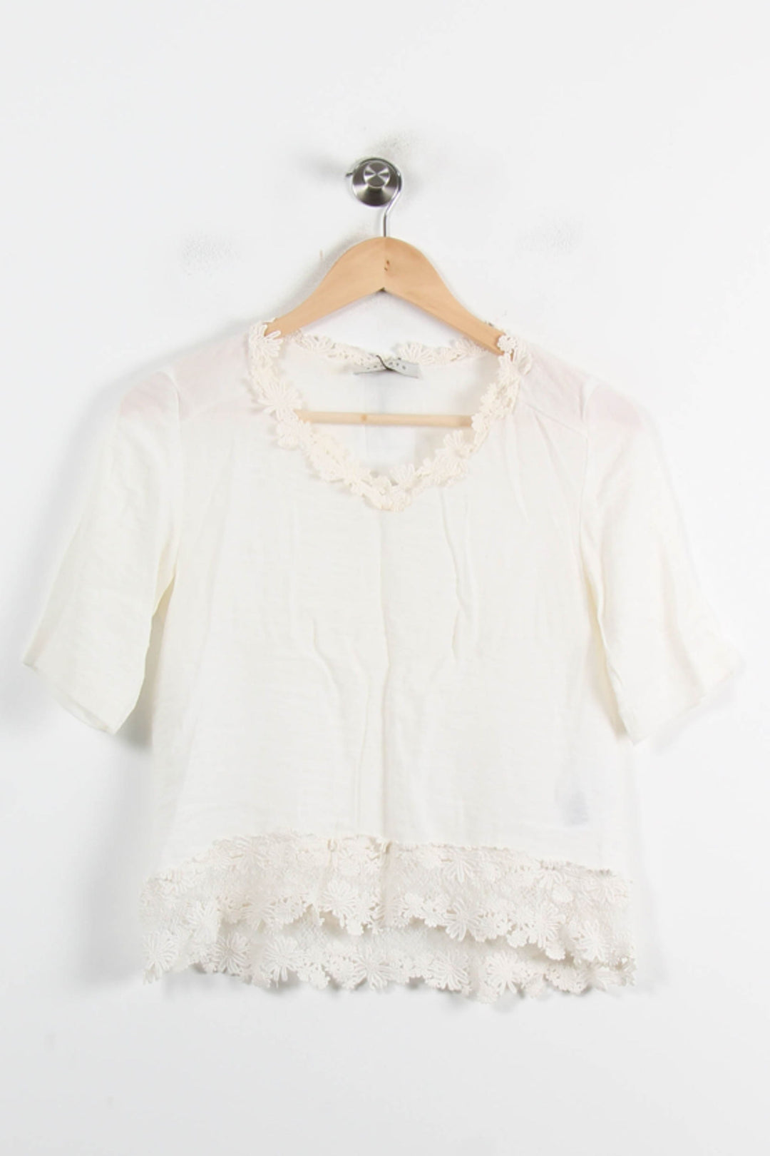 Blouse Blanche - Taille S/36 de la marque Sandro | PARAD62062 - Vendu par Paradigme - Image 2