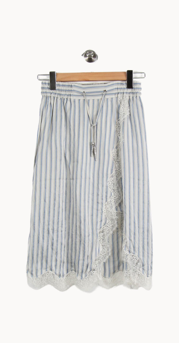Jupe Courte Bleu et Blanche - Taille S/36 de la marque The Kooples | PARAD62064 - Vendu par Paradigme - Image 2