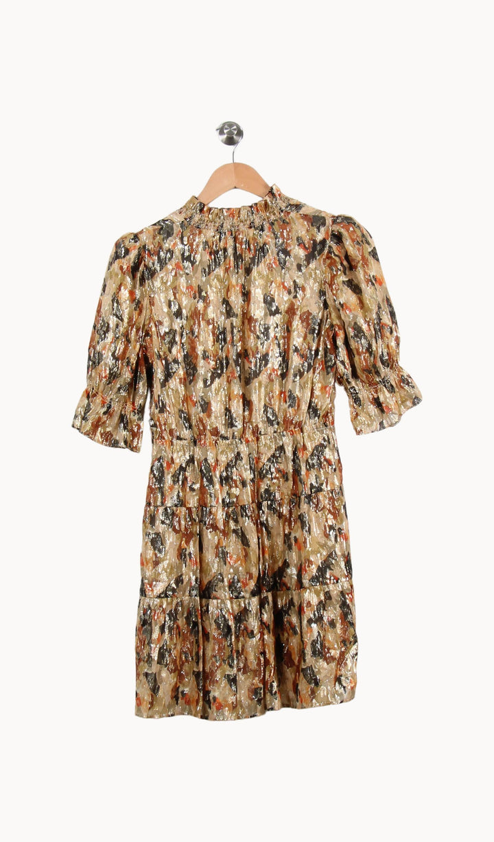 Robe Courte Dorée et Noire - Taille S/36 de la marque ba&sh | PARAD62072 - Vendu par Paradigme - Image 4