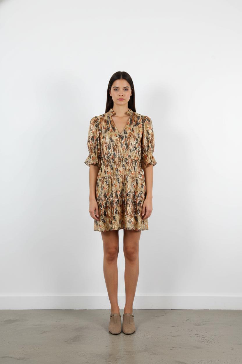 Robe Courte Dorée et Noire - Taille S/36