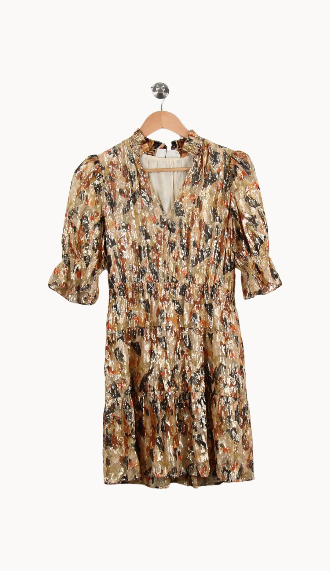Robe Courte Dorée et Noire - Taille S/36 de la marque ba&sh | PARAD62072 - Vendu par Paradigme - Image 2