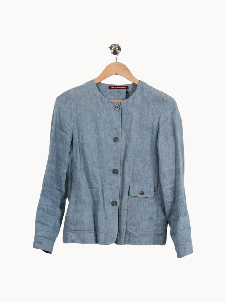 Veste Bleue - Taille S/36 de la marque Comptoir des Cotonniers | PARAD62077 - Vendu par Paradigme - Image 2