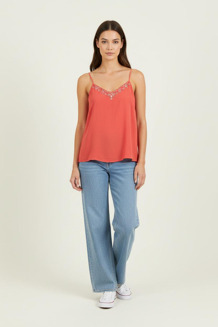 Débardeur Orange - Taille M/38 de la marque IKKS | PARAD62098 - Vendu par Paradigme - Image 1